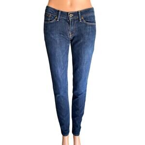 LEVI'S Capital E Skimmer Low Skinny Denim Blue Jeans ~ Women's Size 27